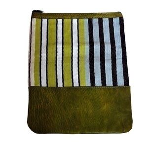 Altiplano Leather and Fabric Case Bag makeup NWOT Fair Trade Artsy gift